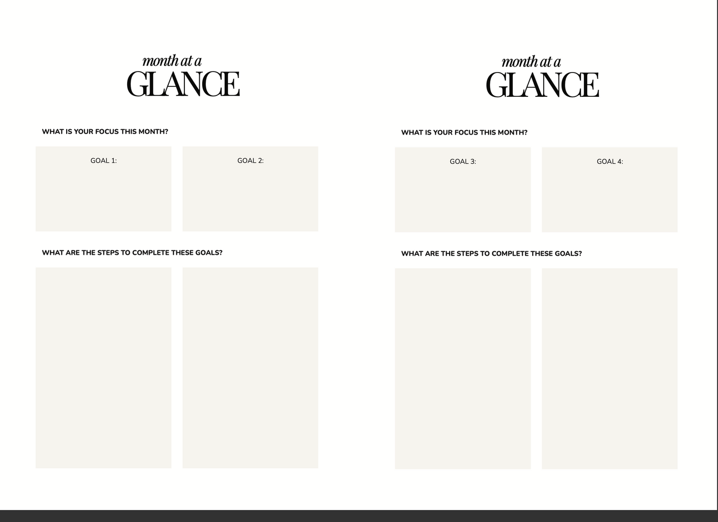 2025 Weekly Goal Planner